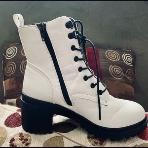 MIA White and Black boots